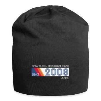 Drôle de voyage dans le temps anniversaire Design avril 2008 - Bonnet en jersey - noir - Devant