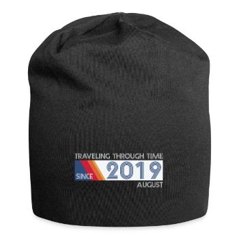Drôle de voyage dans le temps anniversaire Design août 2019 - Bonnet en jersey - noir - Devant