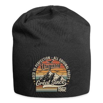 Vintage Born in 1962 | 63rd Birthday Gift 1962 - Jersey Beanie - black - Front