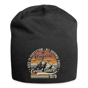 Vintage Born in 1979 | 46th Anniversary Gift 1979 - Jersey Beanie - black - Front