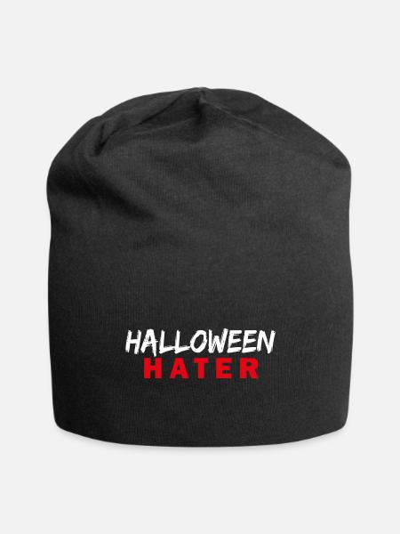 HALLOWEEN Hater - Jersey-Beanie - Schwarz