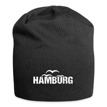 Hamburg Hansestadt Norddeutschland - Jersey-Beanie - Schwarz - Vorne