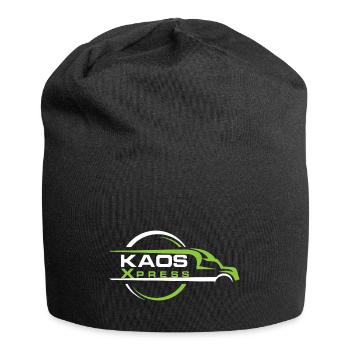 KaosXpress - Jersey-Beanie - Schwarz - Vorne