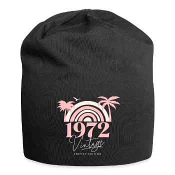 Sun Retro Anniversary Vintage 1972 50 Years - Jersey Beanie - black - Front