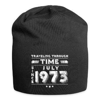 Vintage Zeitreise Geburtstags Design Juli 1973 - Jersey-Beanie - Schwarz - Vorne