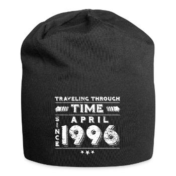 Vintage Zeitreise Geburtstags Design April 1996 - Jersey-Beanie - Schwarz - Vorne