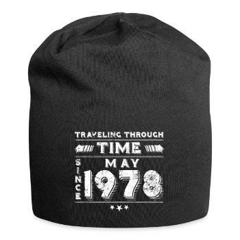 Vintage Time Travel anniversaire Design mai 1978 - Bonnet en jersey - noir - Devant