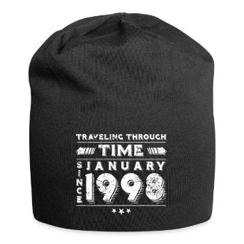 Vintage Zeitreise Geburtstags Design Januar 1998 - Jersey-Beanie - Schwarz - Vorne