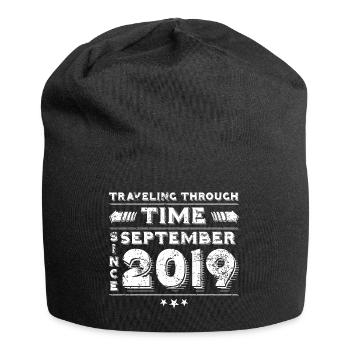 Vintage Time Travel anniversaire Design septembre 201 - Bonnet en jersey - noir - Devant