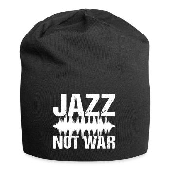Jazz Not War Peace Jazz Musik - Jersey-Beanie - Schwarz - Vorne