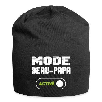Mode beau-papa activé - Bonnet en jersey - noir - Devant