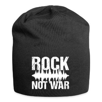 Rock Not War Rock N Roll Music - Bonnet en jersey - noir - Devant