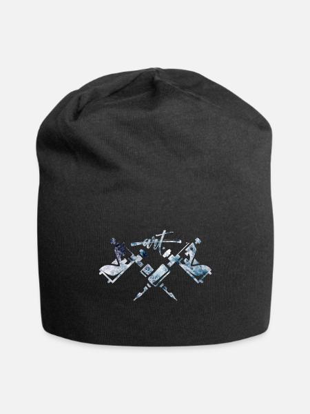 Tattoo ist Kunst - Jersey-Beanie - Schwarz