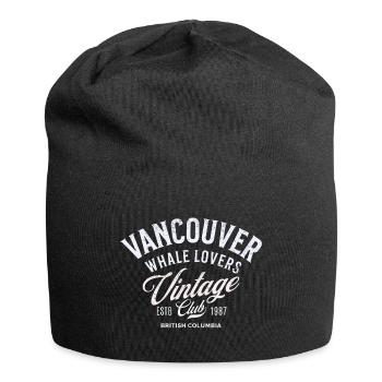 Vancouver Whale lovers vintage club Recovered - Jersey Beanie - black - Front