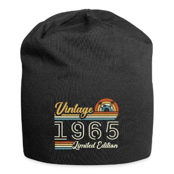 Anniversaire 60 Ans | Millésime 1965 Cadeau 1965 - Bonnet en jersey - noir - Devant