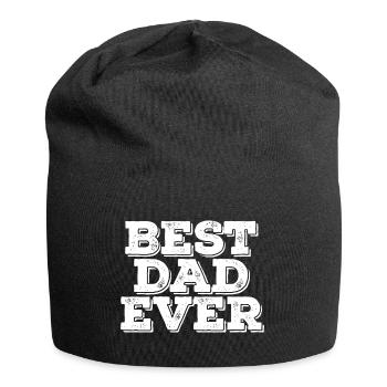 Bester Vater aller Zeiten - Jersey-Beanie - Schwarz - Vorne