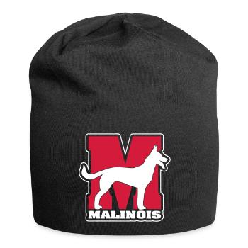 MALINOIS Hund Hunde Wilsigns Hundesport - Jersey-Beanie - Schwarz - Vorne