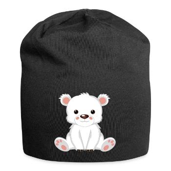 Polar bear - Jersey Beanie - black - Front