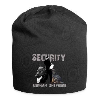 Berger allemand, tête de chien, sport de chien, dictons de chien, - Bonnet en jersey - noir - Devant
