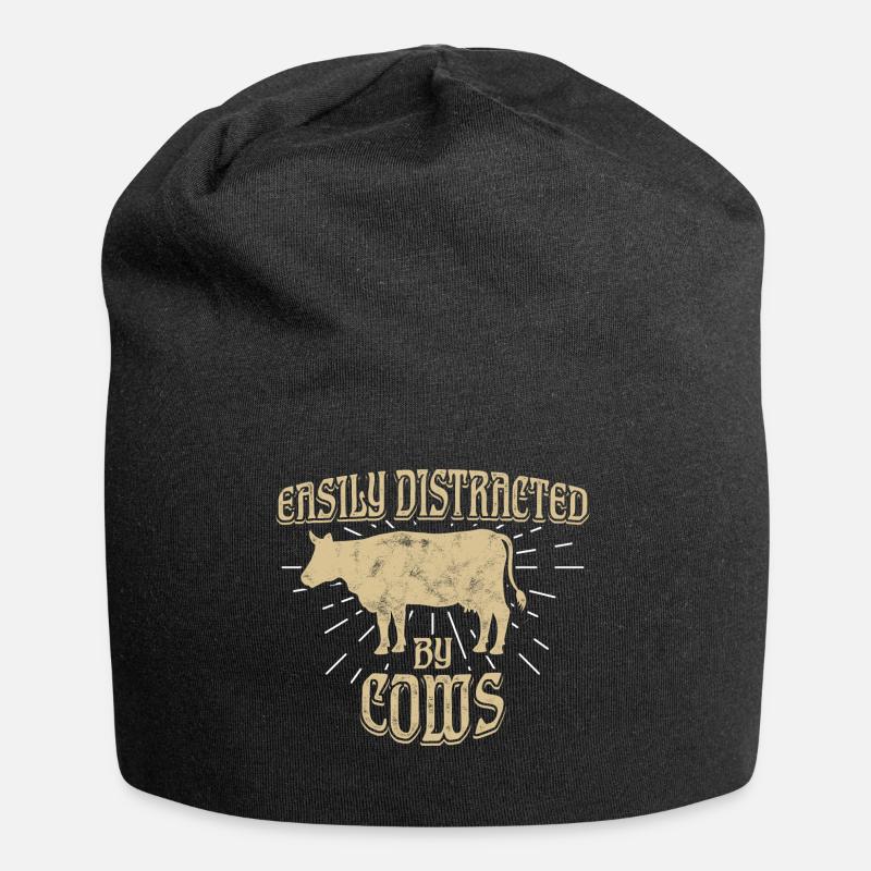 cows - Jersey Beanie - black
