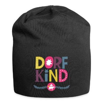 Dorfkind - Jersey-Beanie - Schwarz - Vorne