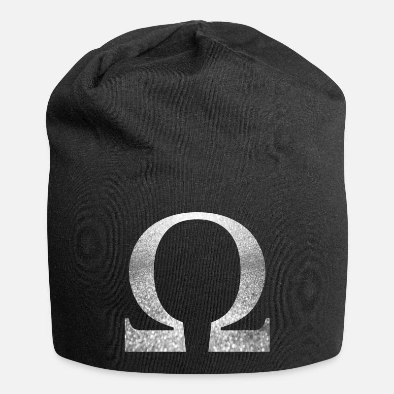 Omega - Jersey-Beanie - Schwarz