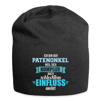 Patenonkel - Jersey-Beanie - Schwarz - Vorne