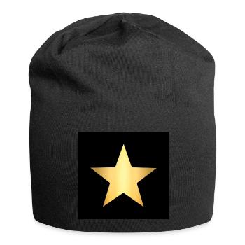 masque noir étoile dorée étoile dorée - Bonnet en jersey - noir - Devant