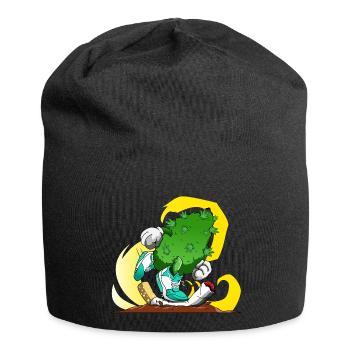 Fumer de l'herbe, pas des cigarettes - Bonnet en jersey - noir - Devant