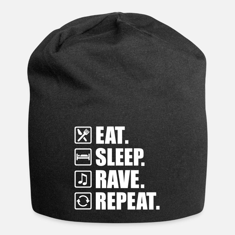Rave - Jersey-Beanie - Schwarz