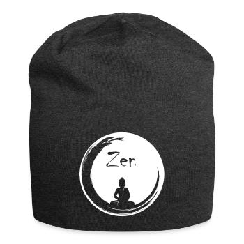 Zen bubble - Jersey Beanie - charcoal grey - Front