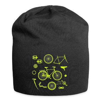 Bicycle Parts Illustration - Jersey Beanie - black - Front