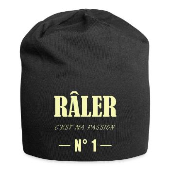 Râler c'est ma passion n° 1 - Bonnet en jersey - noir - Devant