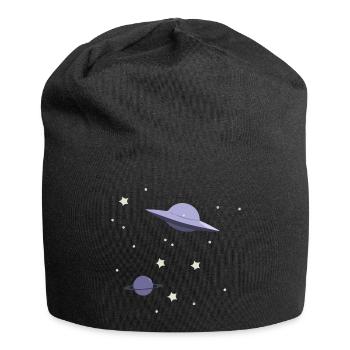 UFO im All - Jersey-Beanie - Schwarz - Vorne