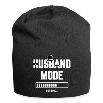 Husband Loading Hochzeit Verlobung Zukünftiger Ehe - Jersey-Beanie - Schwarz - Vorne