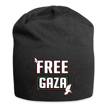 Free Gaza, Free Palestine, Gaza Peace, Palestine - Jersey Beanie - black - Front