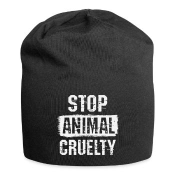 Stop Animal Cruelty - Jersey Beanie - black - Front