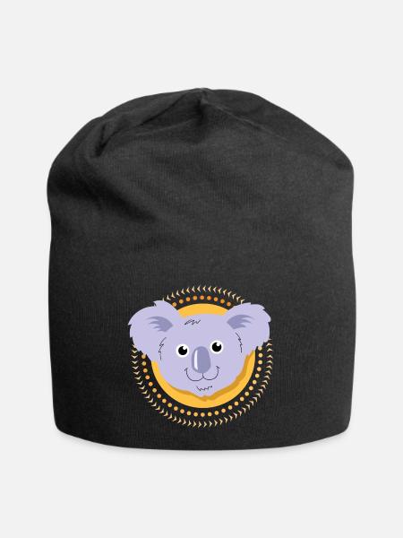 Kleiner Koala - Jersey-Beanie - Schwarz
