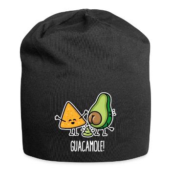 Lustige Avocado kackt Guacamole Tortilla-Chips - Jersey-Beanie - Schwarz - Vorne