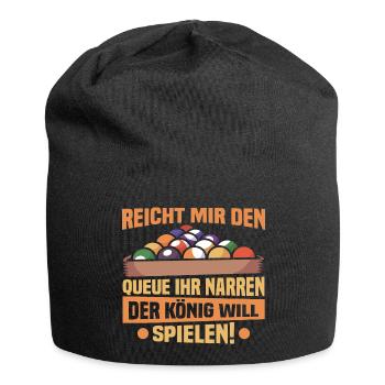 Billard-König - Snooker Pool 8 9 Ball Billard - Jersey-Beanie - Schwarz - Vorne