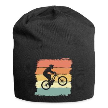 Biking retro vintage. Downhill Mountainbike fahren - Jersey-Beanie - Schwarz - Vorne