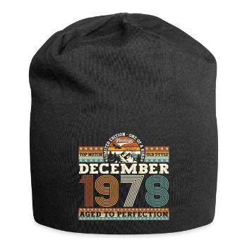 Décembre Né en 1978 Cadeau du 44e anniversaire - Bonnet en jersey - noir - Devant
