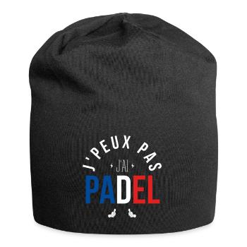 J Peux Pas J Ai Padel - Bonnet en jersey - noir - Devant