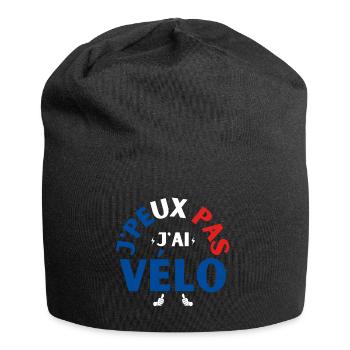J'Peux Pas J'Ai Vélo - Bonnet en jersey - noir - Devant