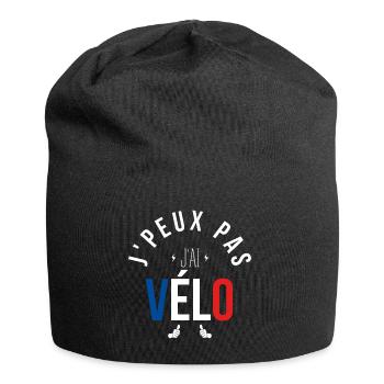 J Peux Pas J Ai Vélo - Bonnet en jersey - noir - Devant