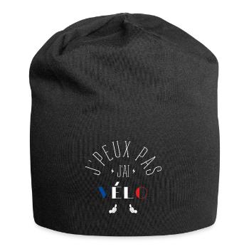 J Peux Pas J Ai Vélo - Bonnet en jersey - noir - Devant