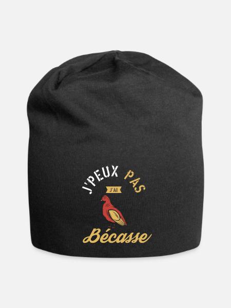J Peux Pas J ai Bécasse - Bonnet en jersey - noir