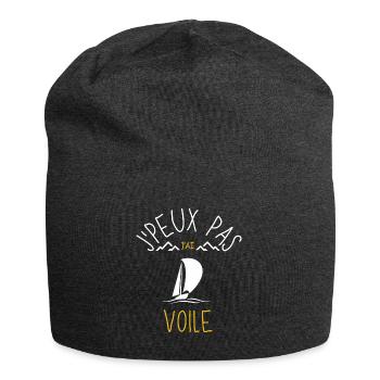 J'Peux Pas J'Ai Voile - Bonnet en jersey - charbon - Devant