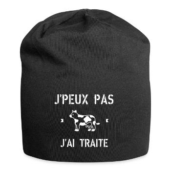 J Peux Pas J ai Traite - Bonnet en jersey - noir - Devant