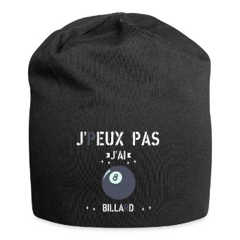 J Peux Pas J ai Billard - Bonnet en jersey - noir - Devant